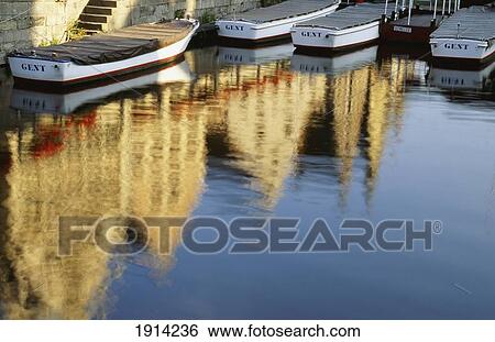 Boats Floating In Water With Reflection View Large Photo Image Stock Photograph - Boats Floating In Water With Reflection. Fotosearch