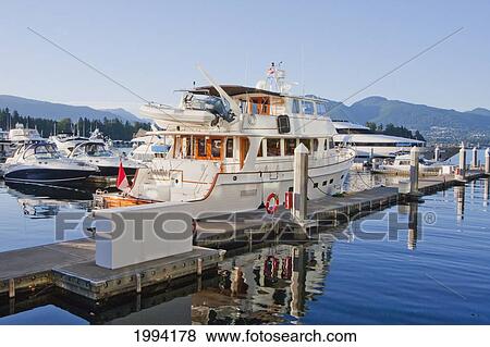 Boats In Coal Harbor Marina, Vancouver, British Columbia, Canada View Large Photo Image Stock Photo - Boats In Coal Harbor Marina, Vancouver, British Columbia, Canada. Fotosearch