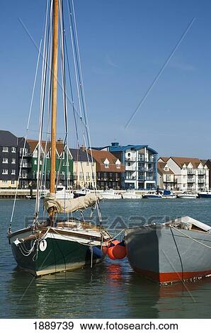 Boats In Harbor At Littlehampton View Large Photo Image Stock Photo - Boats In Harbor At Littlehampton. Fotosearch