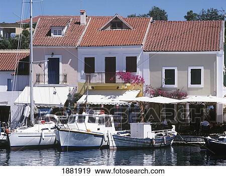 Stock Photo - Boats In Harbor. Fotosearch