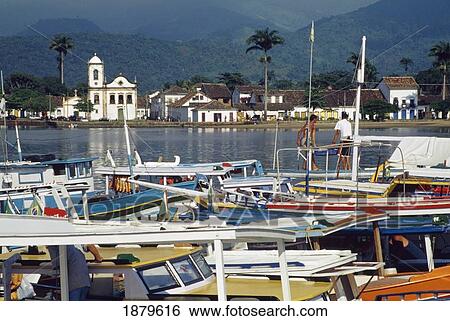 Boats In Harbor View Large Photo Image Stock Photograph - Boats In Harbor. Fotosearch