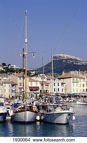 Boats In Harbour Of Cassis; France View Large Photo Image Picture - Boats In Harbour Of Cassis; France. Fotosearch
