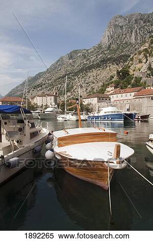 Boats In Marina Opposite Old Town View Large Photo Image Stock Photography - Boats In Marina Opposite Old Town. Fotosearch