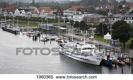 Stock Photography - Boats In The Harbor; Travemunde, Lubeck, Germany. Fotosearch