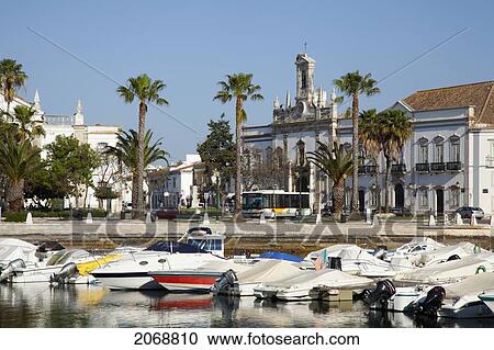 Boats Moored In The Harbour; Faro Algarve Portugal View Large Photo Image Stock Image - Boats Moored In The Harbour; Faro Algarve Portugal. Fotosearch