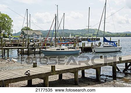 Stock Photography - Boats Mooring In The Harbour; England. Fotosearch