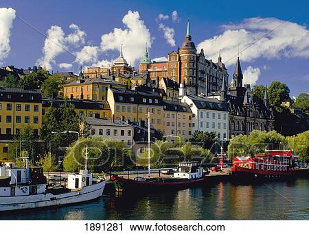 Boats On Waterfront View Large Photo Image Stock Image - Boats On Waterfront. Fotosearch