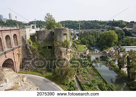 Stock Image - Bock Casemates, Luxembourg. Fotosearch