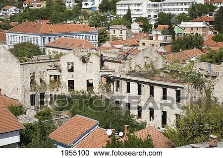 Bombed Out Building, Mostar, Herzegovina-Neretva, Bosnia And Herzegovina View Large Photo Image Stock Image - Bombed Out Building, Mostar, Herzegovina-Neretva, Bosnia And Herzegovina. Fotosearch