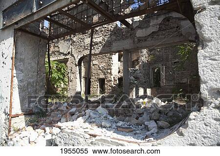 Bombed Out Building, Mostar, Herzegovina-Neretva, Bosnia And Herzegovina View Large Photo Image Stock Photography - Bombed Out Building, Mostar, Herzegovina-Neretva, Bosnia And Herzegovina. Fotosearch