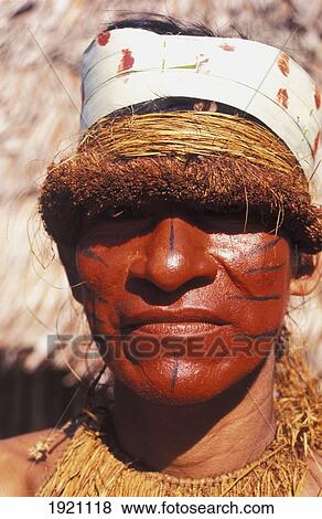 Stock Photo - Bora Indian. Head Man Of Village. Fotosearch