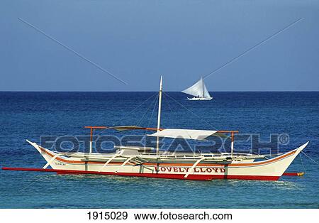 Boracay Boat View Large Photo Image Stock Photo - Boracay Boat. Fotosearch