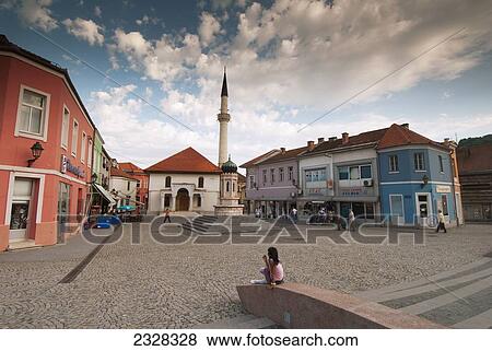 Bosnia-Herzegovina, City square; Tuzla View Large Photo Image Stock Photo - Bosnia-Herzegovina, City square; Tuzla. Fotosearch