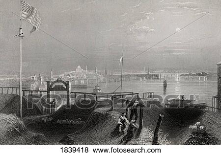Boston Massachusetts Usa From The Dorchester Heights In The 19Th Century Engraved By J T Willmore After W H Bartlett View Large Photo Image Stock Photo - Boston Massachusetts Usa From The Dorchester Heights In The 19Th Century Engraved By J T Willmore After W H Bartlett. Fotosearch