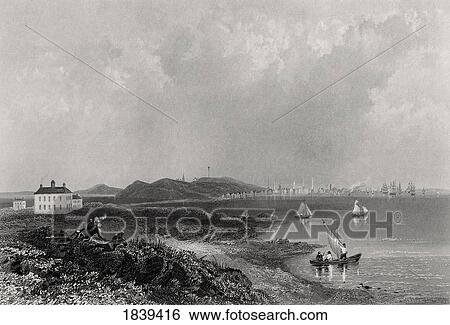 Boston Massachusetts Usa In 1774 Seen From Dorchester Heights From A 19Th Century Print Engraved By Rogers After Beaulieu View Large Photo Image Stock Photograph - Boston Massachusetts Usa In 1774 Seen From Dorchester Heights From A 19Th Century Print Engraved By Rogers After Beaulieu. Fotosearch