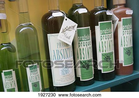 Bottles Of Absinthe On Sale, Prague, Prague, Czech Republic View Large Photo Image Stock Image - Bottles Of Absinthe On Sale, Prague, Prague, Czech Republic. Fotosearch