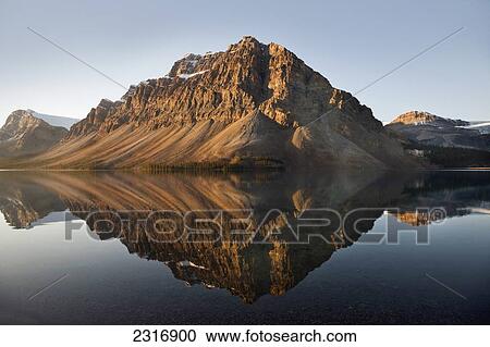 Bow Lake In Banff National Park; Banff Alberta Canada View Large Photo Image Stock Image - Bow Lake In Banff National Park; Banff Alberta Canada. Fotosearch