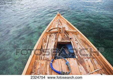 Bow Of Boat Used For Snorkeling And Diving, Gili Trawangan, Indonesia View Large Photo Image Picture - Bow Of Boat Used For Snorkeling And Diving, Gili Trawangan, Indonesia. Fotosearch