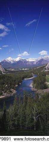 Bow River Valley View Large Photo Image Stock Image - Bow River Valley. Fotosearch