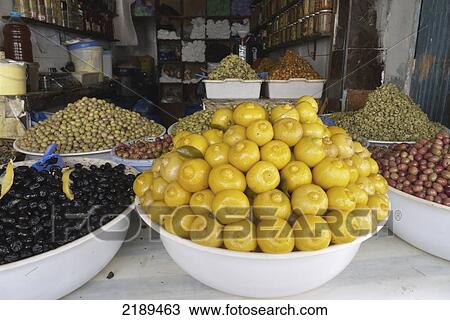 Bowls Of Olives And Pickled Lemons In Essaouira, Morocco View Large Photo Image Stock Image - Bowls Of Olives And Pickled Lemons In Essaouira, Morocco. Fotosearch