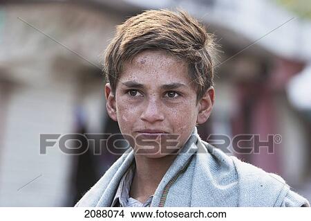 Picture - Boy, Chakothi, Azad Kashmir, Pakistan. Fotosearch