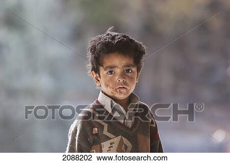 Stock Image - Boy, Shigar, Northern Areas, Pakistan. Fotosearch