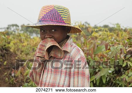 Boy With A Straw Hat, Ranomafana, Fianarantsoa Province, Madagascar View Large Photo Image Stock Image - Boy With A Straw Hat, Ranomafana, Fianarantsoa Province, Madagascar. Fotosearch
