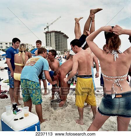 Boys (Students) Doing Keg Stands On The Beach, Panama City, Florida, Usa. View Large Photo Image Stock Image - Boys (Students) Doing Keg Stands On The Beach, Panama City, Florida, Usa.. Fotosearch