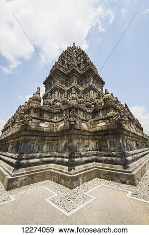 Brahma temple, as seen from the Shiva temple, dating to the 9th century, Prambanan Temple Compounds, Central Java, Indonesia View Large Photo Image Stock Photo - Brahma temple, as seen from the Shiva temple, dating to the 9th century, Prambanan Temple Compounds, Central Java, Indonesia. Fotosearch