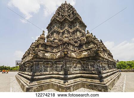 Brahma temple, as seen from the Shiva temple, dating to the 9th century, Prambanan Temple Compounds, Central Java, Indonesia View Large Photo Image Stock Photo - Brahma temple, as seen from the Shiva temple, dating to the 9th century, Prambanan Temple Compounds, Central Java, Indonesia. Fotosearch