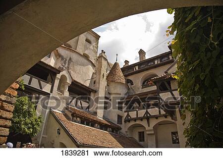 Bran Castle (Draculas' Castle), Low Angle View; Bran, Romania View Large Photo Image Stock Image - Bran Castle (Draculas' Castle), Low Angle View; Bran, Romania. Fotosearch