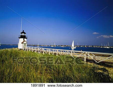 Brant Point Lighthouse View Large Photo Image Stock Image - Brant Point Lighthouse. Fotosearch