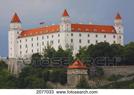 Stock Image - Bratislava Castle; Bratislava Slovakia. Fotosearch