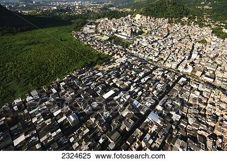 Brazil, Aerial view of City of God; Rio De Janeiro View Large Photo Image Stock Photography - Brazil, Aerial view of City of God; Rio De Janeiro. Fotosearch