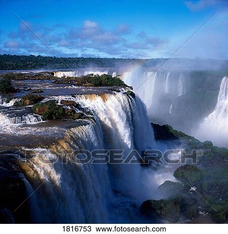 Stock Image - Brazil, Iguacu Falls. Fotosearch