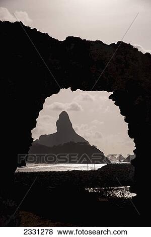 Brazil, Pernambuco, Views of Morro do Pico from ruins of Forte de Santo Antonio; Fernando de Noronha View Large Photo Image Stock Photo - Brazil, Pernambuco, Views of Morro do Pico from ruins of Forte de Santo Antonio; Fernando de Noronha. Fotosearch