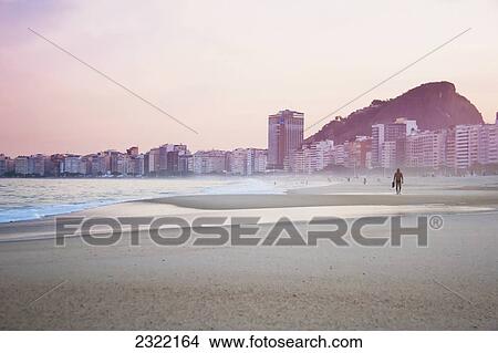 Picture - Brazil, Rio de Janeiro, Copacabana Beach. Fotosearch