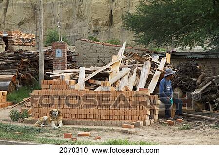 Stock Image - Brick Kiln, Tarija, Bolivia. Fotosearch
