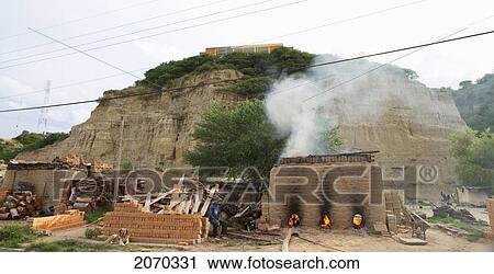 Stock Image - Brick Kiln, Tarija, Bolivia. Fotosearch