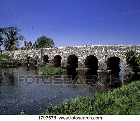 Bridge Across A River River Boyne County Meath Republic Of Ireland Stock Photo Fotosearch