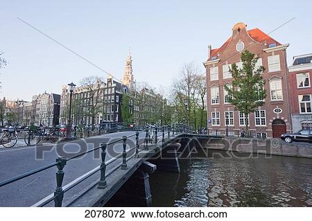 Bridge Over Kloveniersburgwal, Amsterdam, Netherlands View Large Photo Image Stock Image - Bridge Over Kloveniersburgwal, Amsterdam, Netherlands. Fotosearch