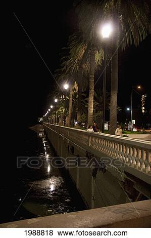 Bridge over the Estero Marga Marga at night, Vina del Mar, Valparaiso Region, Chile View Large Photo Image Stock Photo - Bridge over the Estero Marga Marga at night, Vina del Mar, Valparaiso Region, Chile. Fotosearch