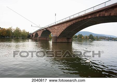 Bridge Over The River Main, Miltenberg, Bavaria, Germany View Large Photo Image Stock Photo - Bridge Over The River Main, Miltenberg, Bavaria, Germany. Fotosearch
