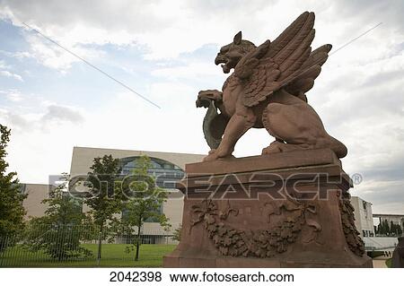 Stock Photo - Bridge Over The Spree River And Federal Chancellery, Berlin, Germany. Fotosearch