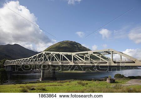 Picture - Bridge; Scottish Highlands, Scotland. Fotosearch