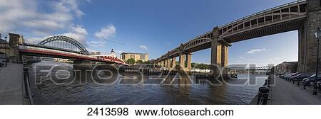 Bridges over the River Tyne; Newcastle, Tyne and Wear, England View Large Photo Image Stock Photo - Bridges over the River Tyne; Newcastle, Tyne and Wear, England. Fotosearch