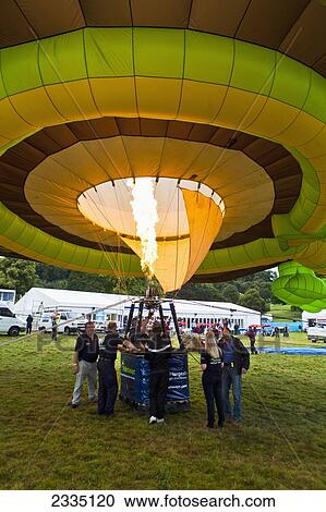 Stock Image - Bristol Balloon Fiesta; Bristol, England, Uk. Fotosearch