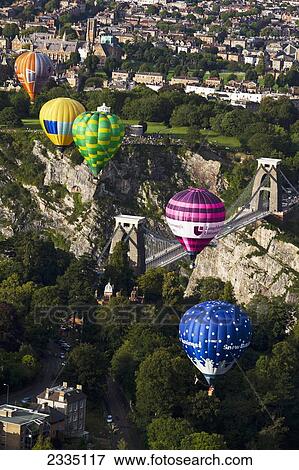 Stock Photo - Bristol Balloon Fiesta; Bristol, England, Uk. Fotosearch
