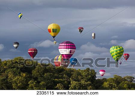 Stock Photography - Bristol Balloon Fiesta; Bristol, England, Uk. Fotosearch