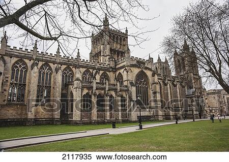 Stock Photography - Bristol Cathedral; Bristol Avon England. Fotosearch